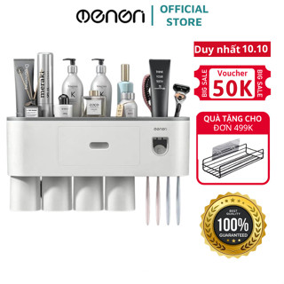  Bộ Nhả Kem Đánh Răng Tự Động Dán Tường Thông Minh OENEN Hộp Đựng Bàn Chải Đánh Răng OENON 