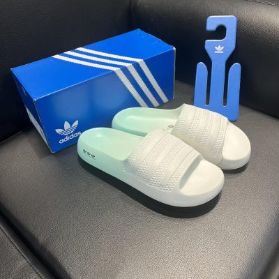 Chính Hãng Dép quai ngang Nam Nữ Adidas Ayoon Đen v Be v Trắng v Trắng Mint v Cam Hồng chống nước siêu êm