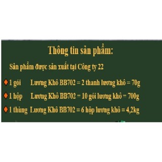 Lương khô BB702 - Ăn Vặt Hanalee