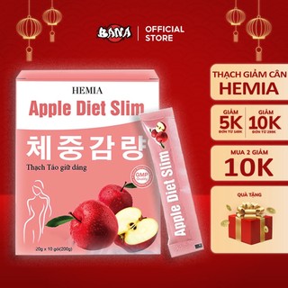 Thạch Táo Giảm Cân Hemia Chính Hãng Hàn Quốc Apple Diet Slim Thạch Giảm Cân Cấp Tốc An Toàn