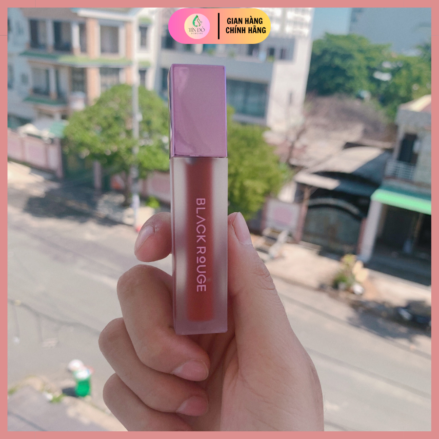 Son Kem Lì Black Rouge Màu A12 Nâu Đỏ Air Fit Velvet Tint