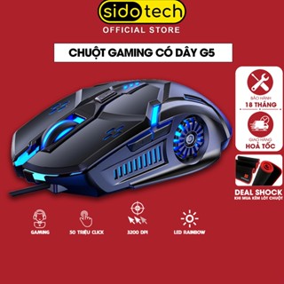 Chuột gaming máy tính có dây game thủ SIDOTECH YINDIAO G5 3200DPI / Chế độ LED 7 màu / 6 nút bấm - Hàng Chính Hãng