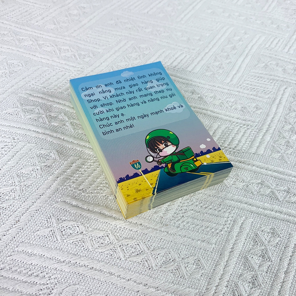 Tem Cảm Ơn Shipper, Anh Shipper Ơi, Decal Dán Size 7x10cm Có Keo Dán Sẵn & Ô Ghi Mã Vận Đơn Cho Shop Bán Hàng Online