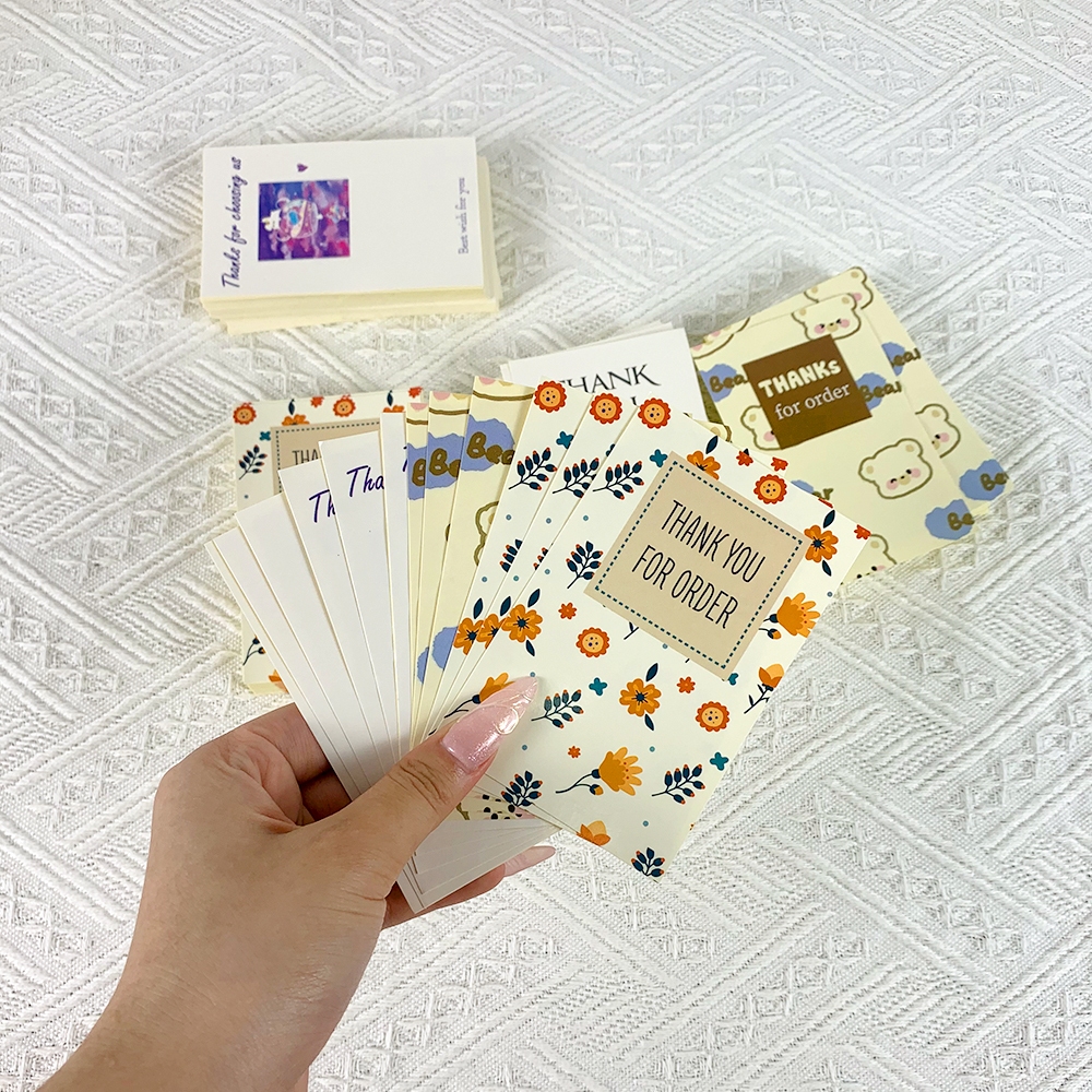 Tem Dán Niêm Phong Hộp Carton, Tem Decal Thank You Có Keo Dán Sẵn Size 7x11cm, Nhãn Dán Giá Rẻ, Cán Màng Chống Nước