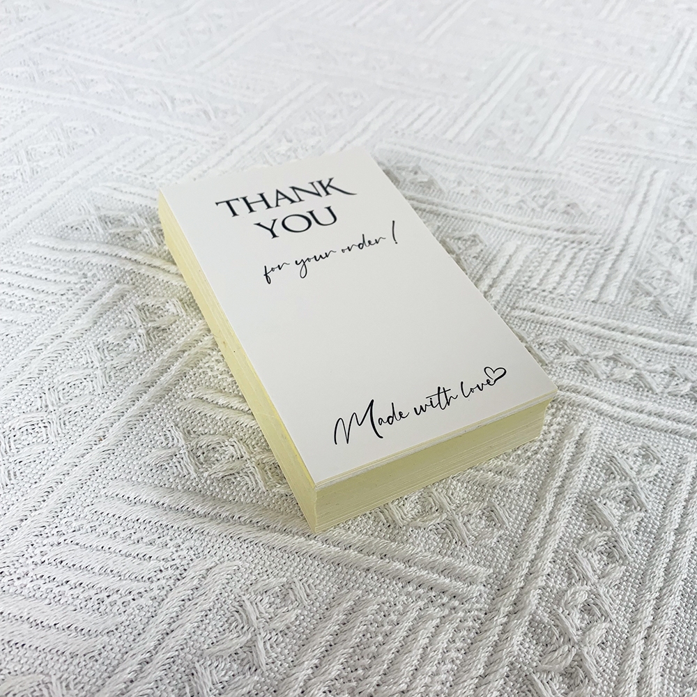 Tem Dán Niêm Phong Hộp Carton, Tem Decal Thank You Có Keo Dán Sẵn Size 7x11cm, Nhãn Dán Giá Rẻ, Cán Màng Chống Nước