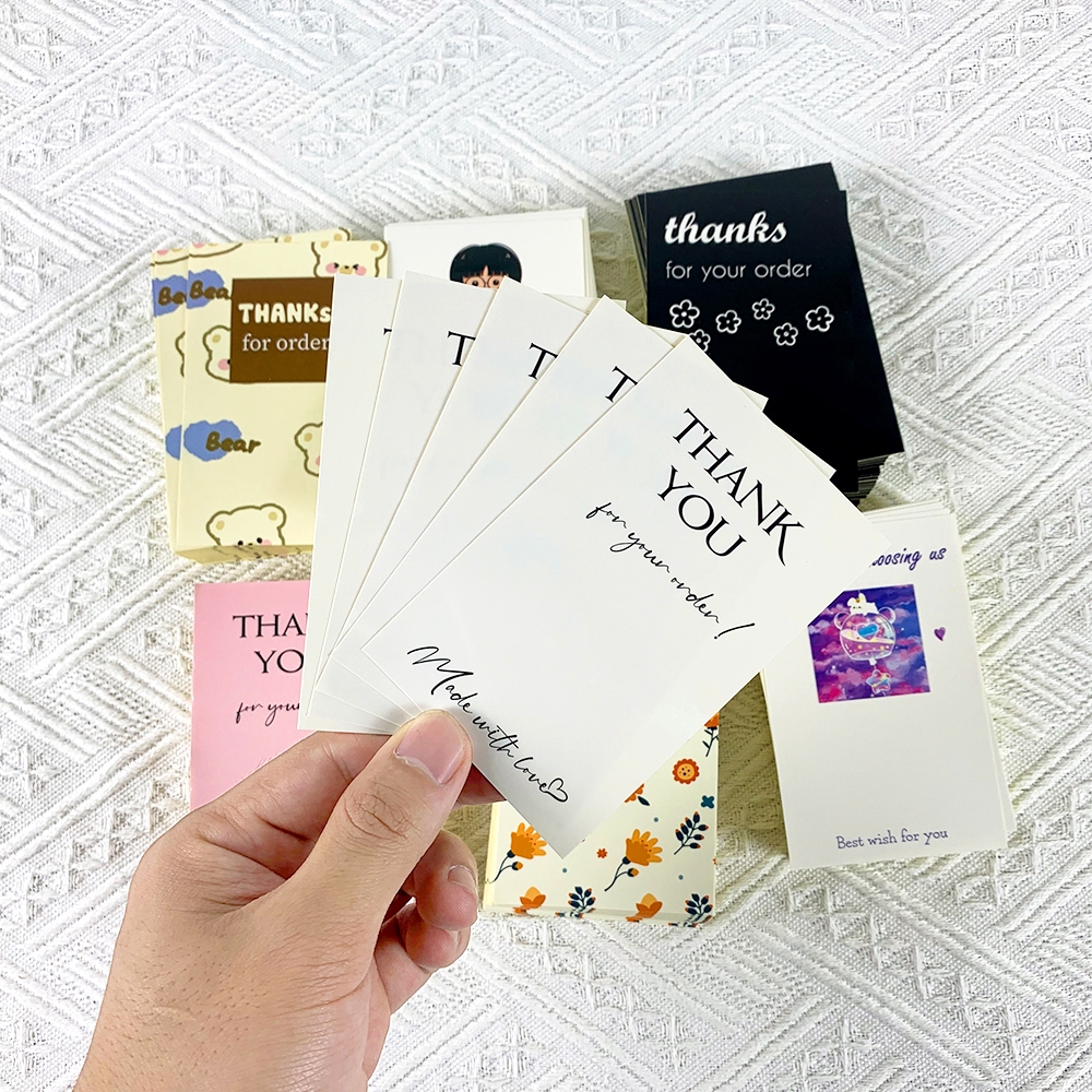 Tem Dán Niêm Phong Hộp Carton, Tem Decal Thank You Có Keo Dán Sẵn Size 7x11cm, Nhãn Dán Giá Rẻ, Cán Màng Chống Nước