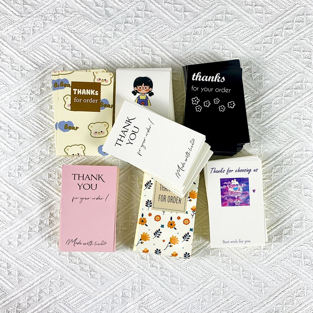 Tem Dán Niêm Phong Hộp Carton, Tem Decal Thank You Có Keo Dán Sẵn Size 7x11cm, Nhãn Dán Giá Rẻ, Cán Màng Chống Nước