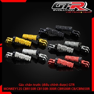 [Chính hãng] Gác chân trước (điều chỉnh được) GTR MONKEY125 CBR150R CB150R CB300R CBR500R CB650R CBR650R