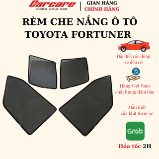 Rèm che nắng theo xe Toyota Fortuner 2006-2016, 2017-2023 - Bộ 4 tấm dính nam châm hàng loại 1
