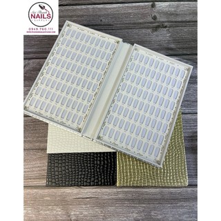 Quyển sổ da rắn 216 móng-Đựng móng nail
