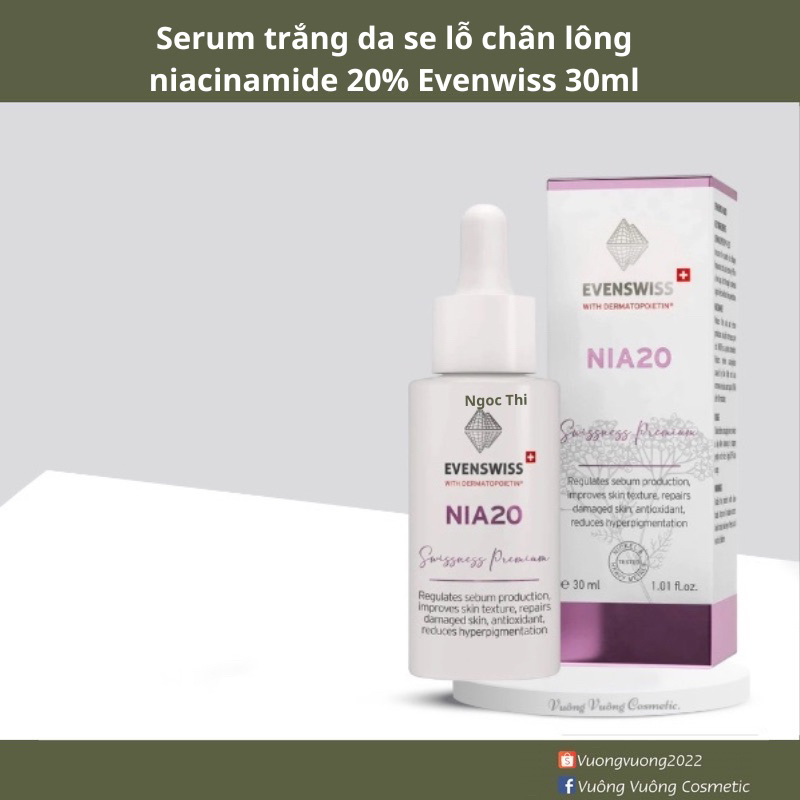 Serum niacinamide 20% nia 20% Evenwiss 30ml
