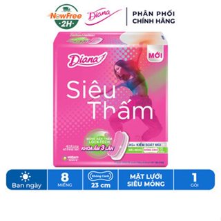 Băng vệ sinh Diana siêu thấm siêu mỏng cánh 8 miếng