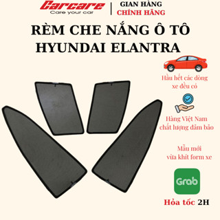 Rèm che nắng theo xe Hyundai Elantra 2006- 2012,2013-2015,2016-2021,2022-2024 Bộ 4 tấm dính nam châm hàng loại 1