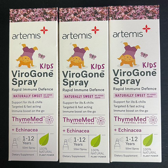 Siêu Thị Newzealand-Xịt cổ họng tăng đề kháng cho bé-Xịt Cổ Họng Thảo Dược Cho Bé Artemis 60ml