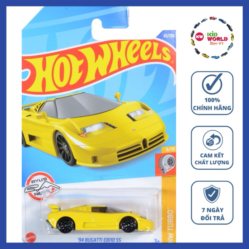 Xe mô hình Hot Wheels basic '94 Bugatti EB110 SS HHD90.