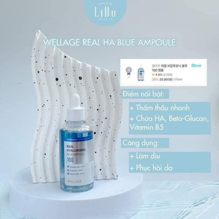 Serum Wellage real  HA blue Ampoule 75ml