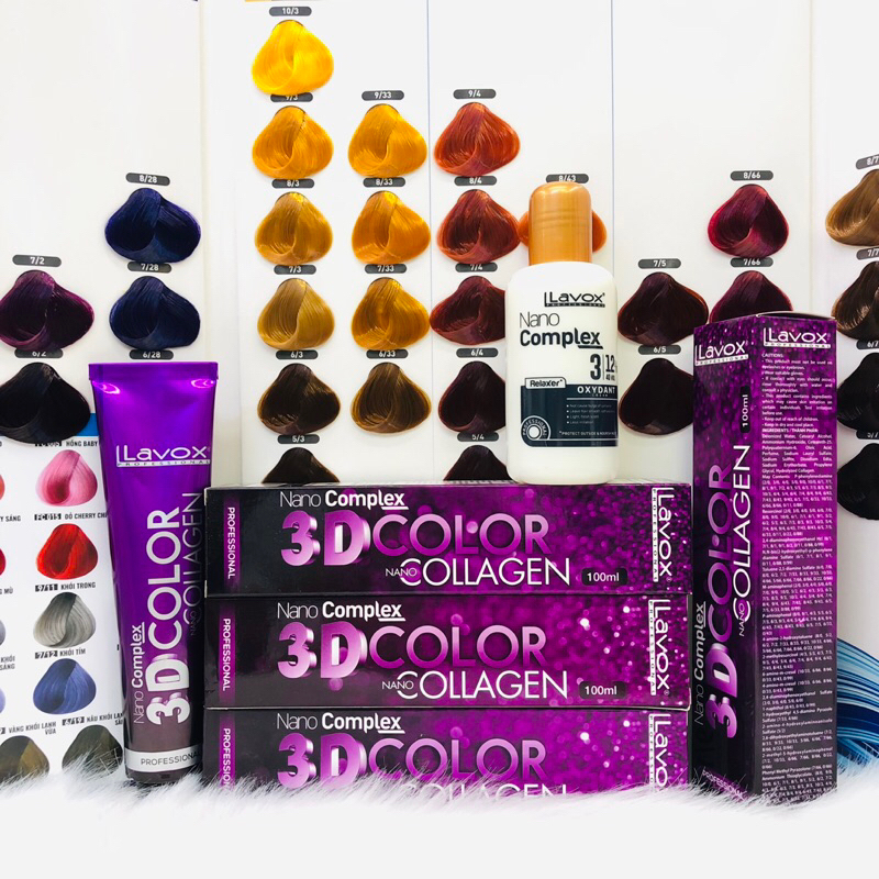 Thuốc Nhuộm Lavox Collagen 3D 100ml - Đủ Màu