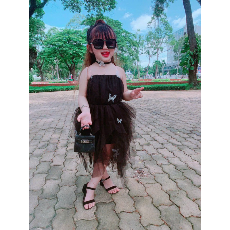 Váy công chúa siêu cưng kem vòng cổ cho bé 7-41kg