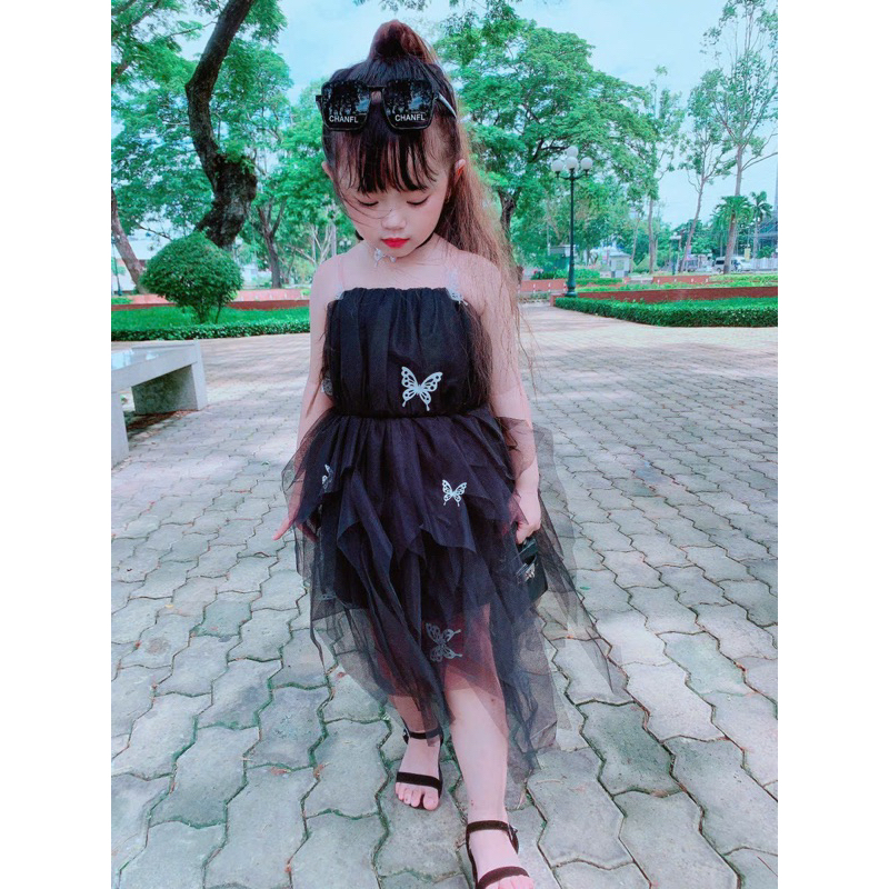 Váy công chúa siêu cưng kem vòng cổ cho bé 7-41kg