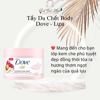 Tẩy da chết body dove - lựu & maca