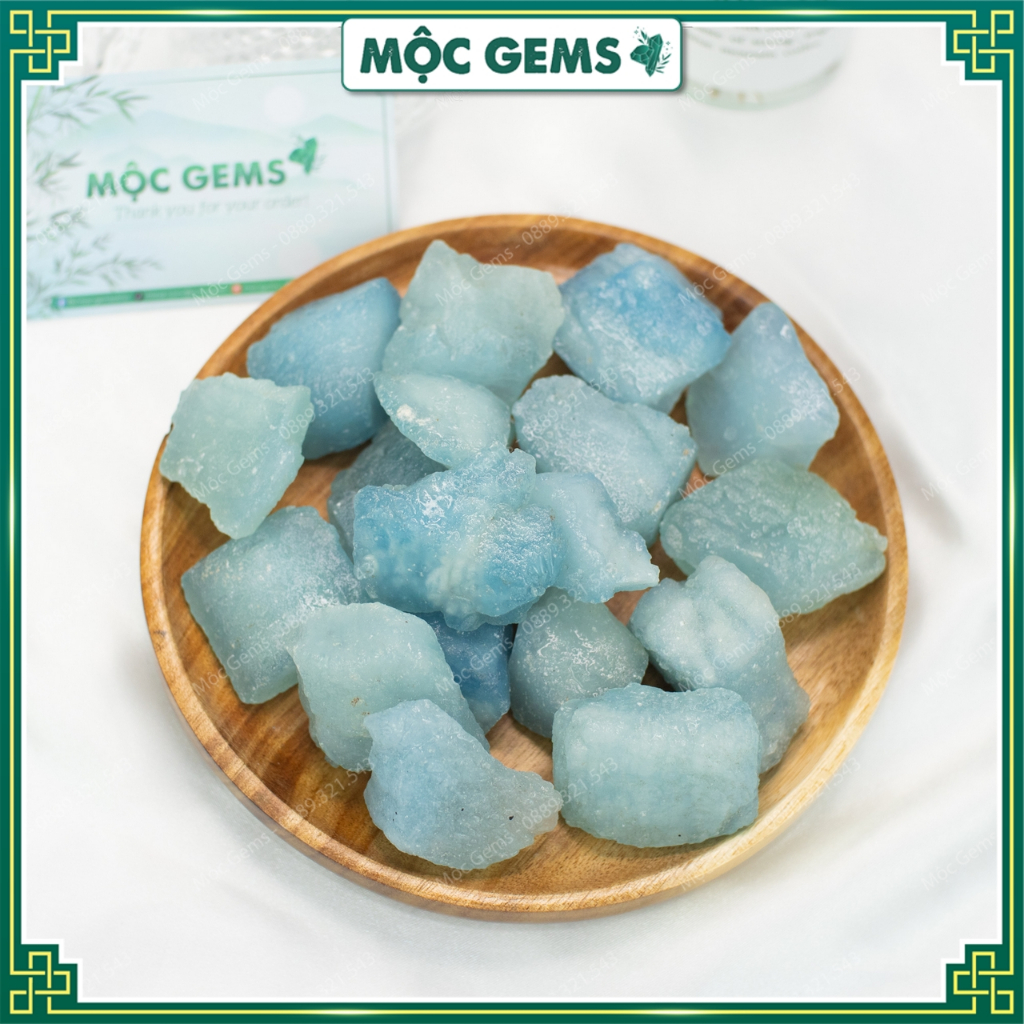 Đá Thô Aquamarine Chất Lượng Cao , Biểu Tượng Của Sự Bình An, Hòa Bình & Lòng Can Đảm