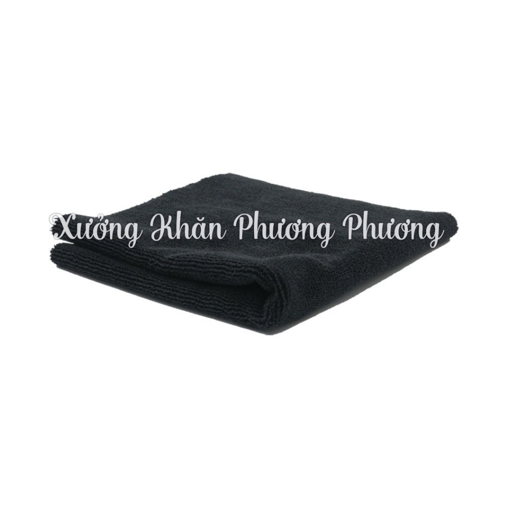 Khăn cotton đa năng, khăn nail màu đen 30x40, 35x85 , không phai màu, thấm hút tốt.