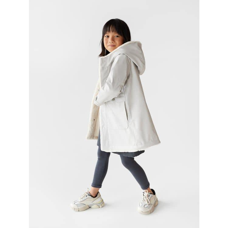 Áo khoác raincoat lót lông thỏ cho bé