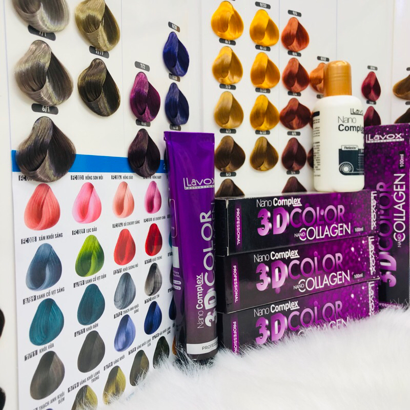 Thuốc Nhuộm Lavox Collagen 3D 100ml - Đủ Màu