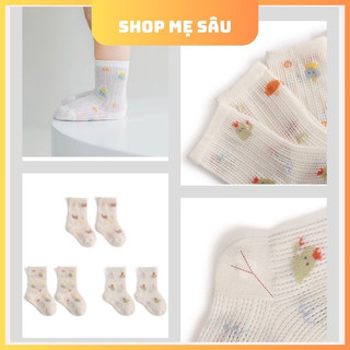 [Set tất lưới] cho bé trai bé gái Nemobaby, tất cho bé từ 0-3 tuổi- Shop Mẹ Sâu