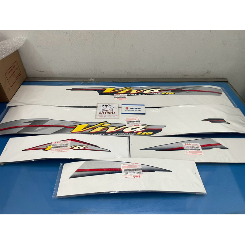 Tem Viva xanh nhớt , xanh lam chính hãng SUZUKI
