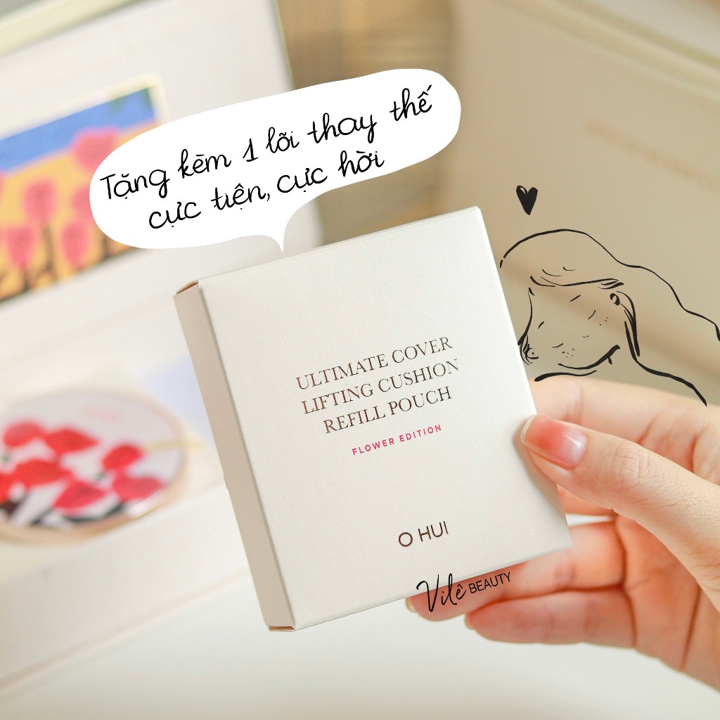 SET TRANG ĐIỂM OHUI ULTIMATE COVER LIFTING CUSHION - FLOWER EDITION 2023