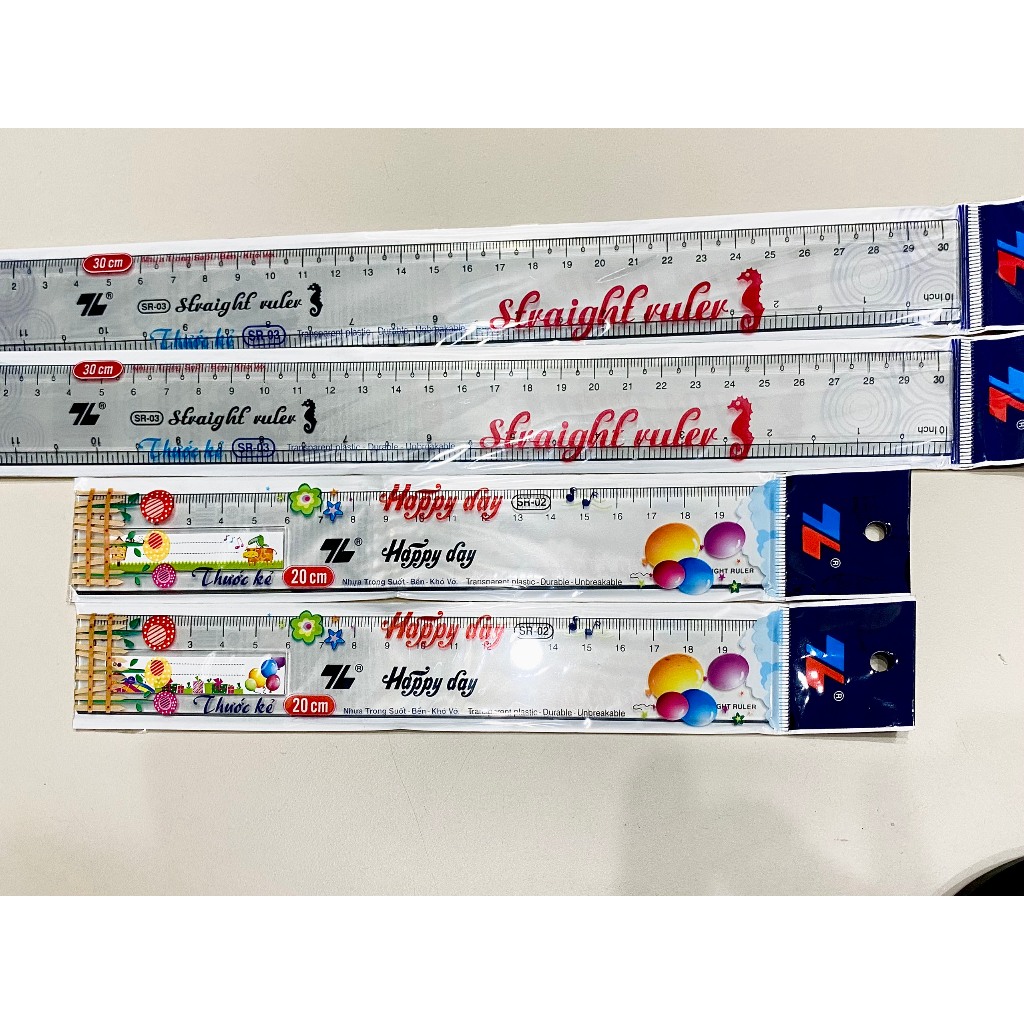 Thước thẳng cho học sinh 20-30cm SR02/03