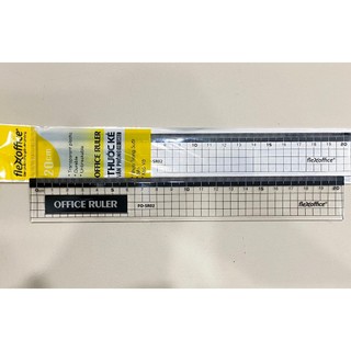 Thước thẳng thiên long hình caro 20cm fo-sr02