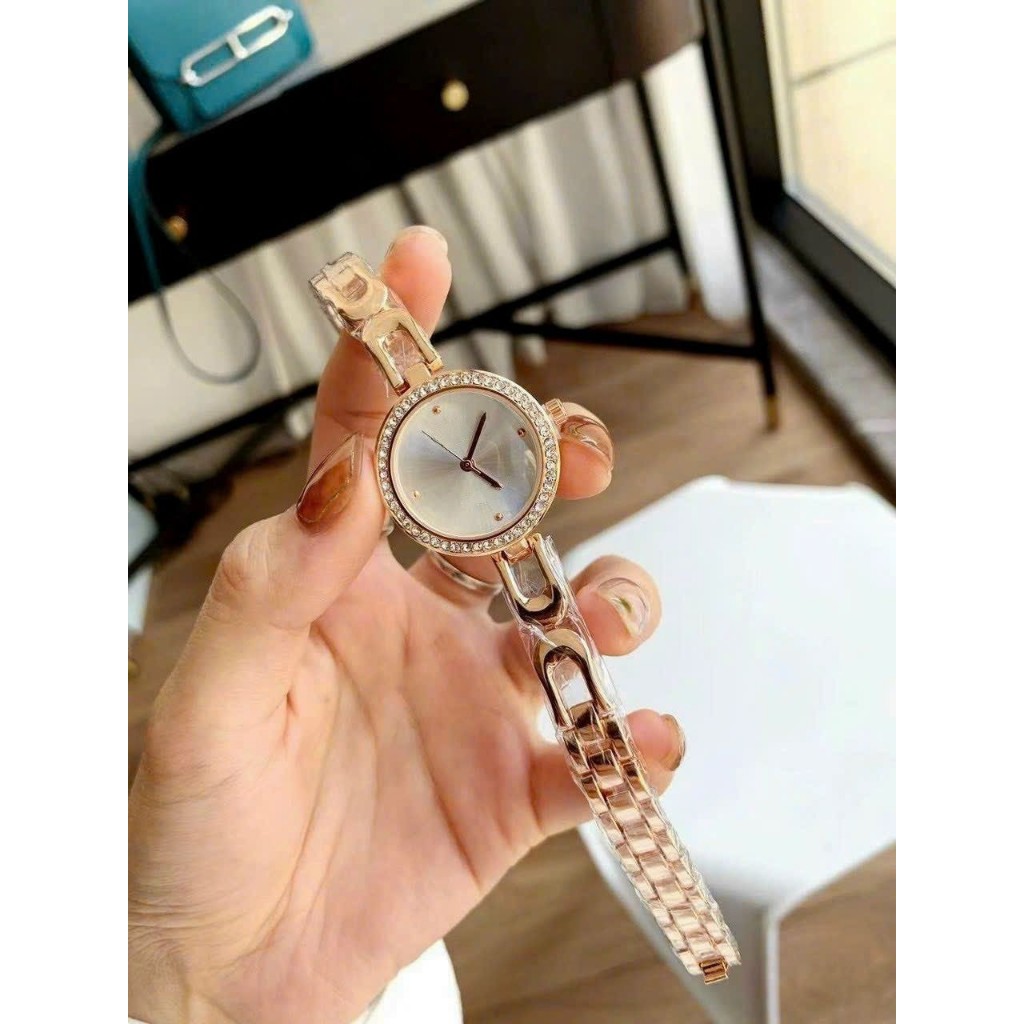 Đồng hồ nam nữ dây kim loại TB375 chống nước bảo hành