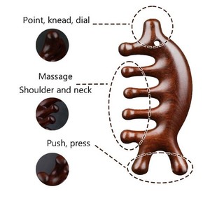 Lược Gỗ Đàn Hương Massage Đầu, Massage Cơ thể