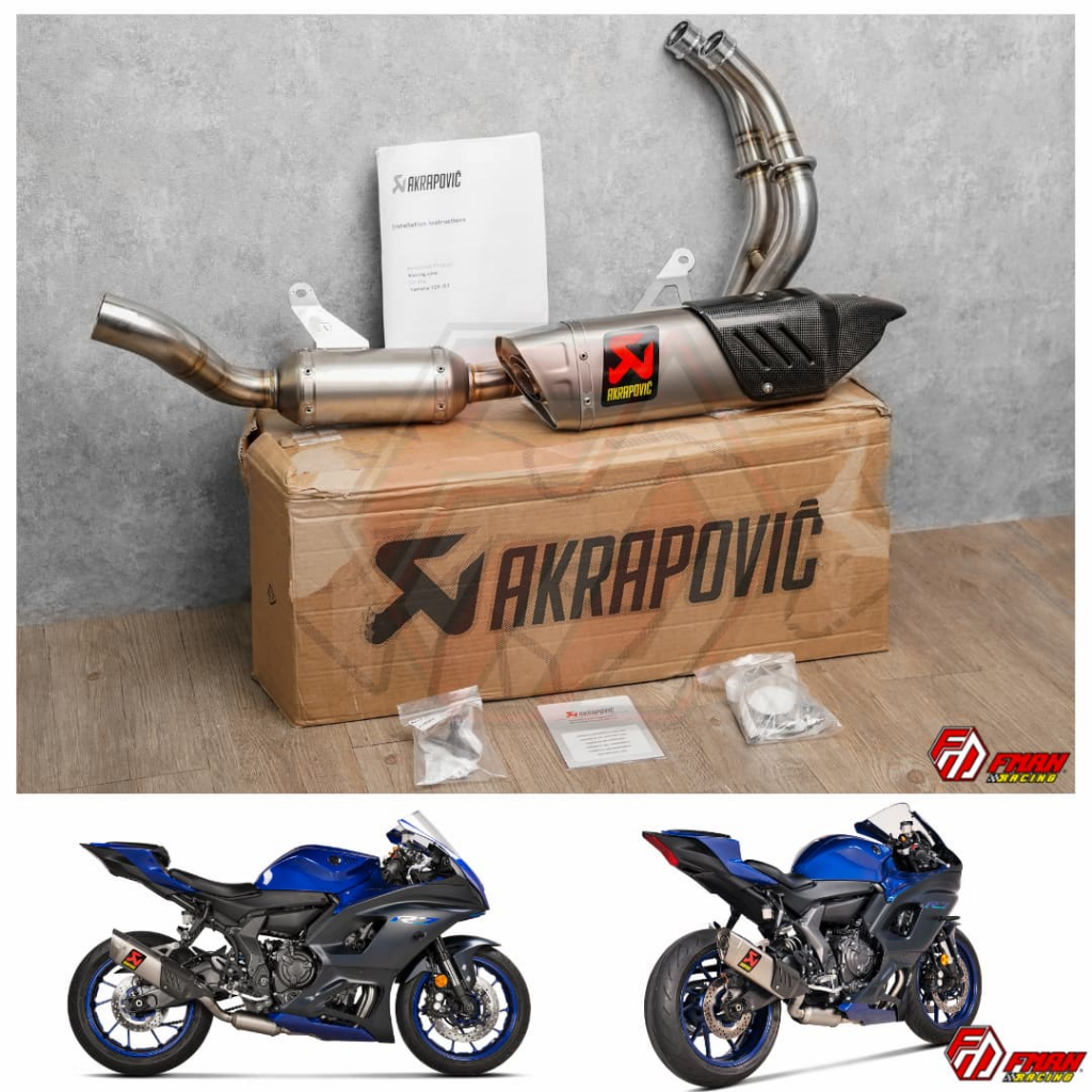 PÔ AKRAPOVIC FULL SYSTEM R7 CHÍNH HÃNG CARBON 2022