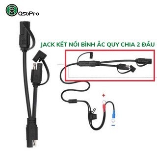 Jack kết nối bình ắc quy chia 2 đầu OSOPRO chính hãng