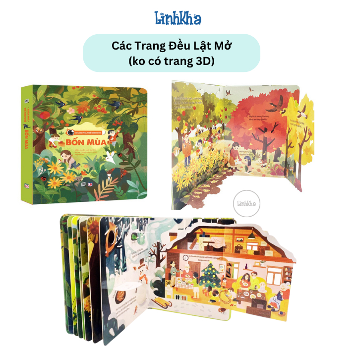 Sách Tương Tác Lật Mở Khám Phá Thế Giới Nhỏ - Bốn Mùa (TN Books)