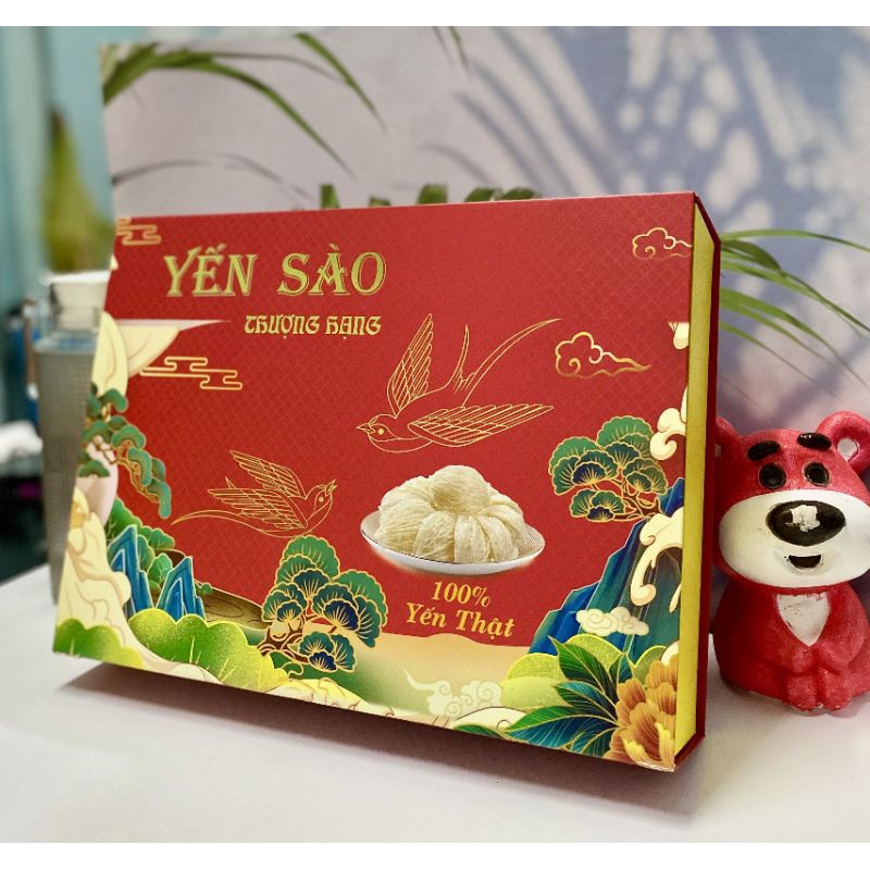 HỘP QUÀ ĐỰNG HỘP YẾN 100G - CÓ QUAI XÁCH, NẮP NAM CHÂM
