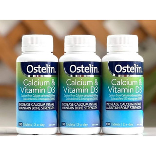 Viên uống canxi cho bà bầu ostelin calcium & vitamin d3 của úc 130v