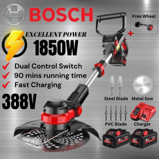 Bosch grass cutter điện máy cắt cỏ sạc không dây máy cắt cỏ 388v làm vườn dụng cụ làm cỏ cắt sạc