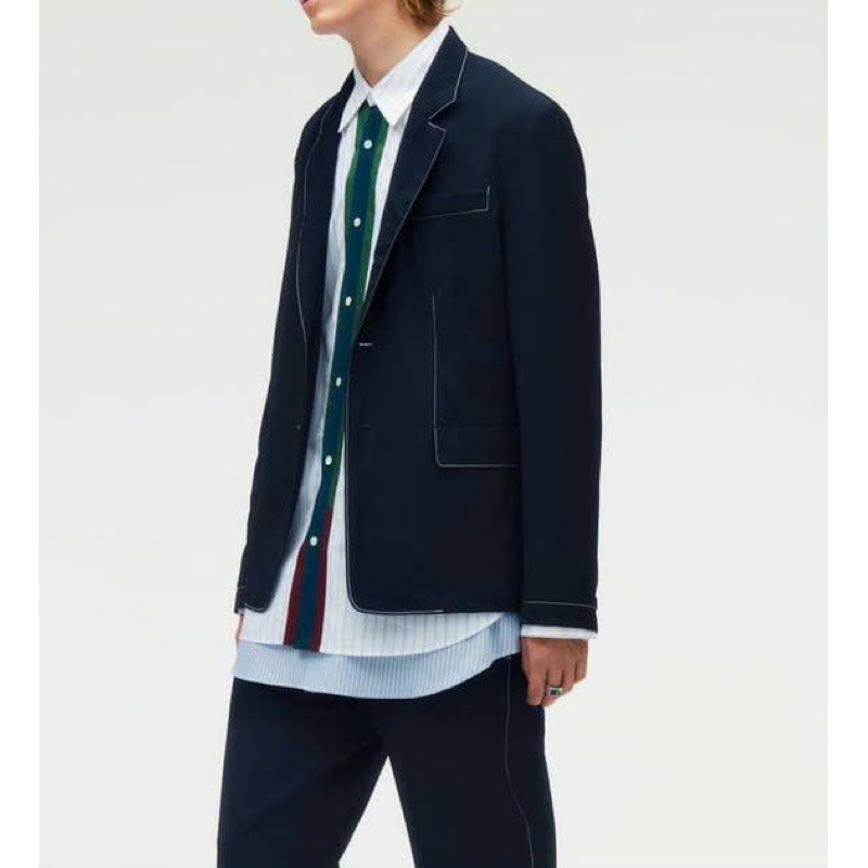 Áo khoác blazer nam Zara authentic POPLIN phiên bản giới hạn size S