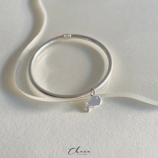 Kiềng tay bạc tròn Choco Jewelry