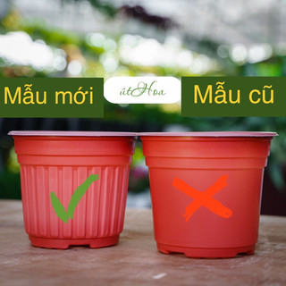 Chậu nhựa nâu N18 vành miệng cứng