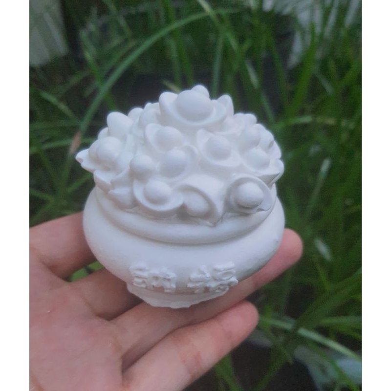 Tượng tô màu hình TÚI VÀNG. Saze 7cm.