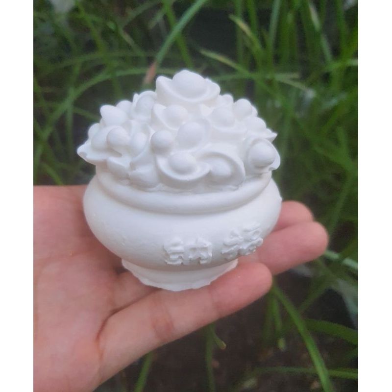 Tượng tô màu hình TÚI VÀNG. Saze 7cm.
