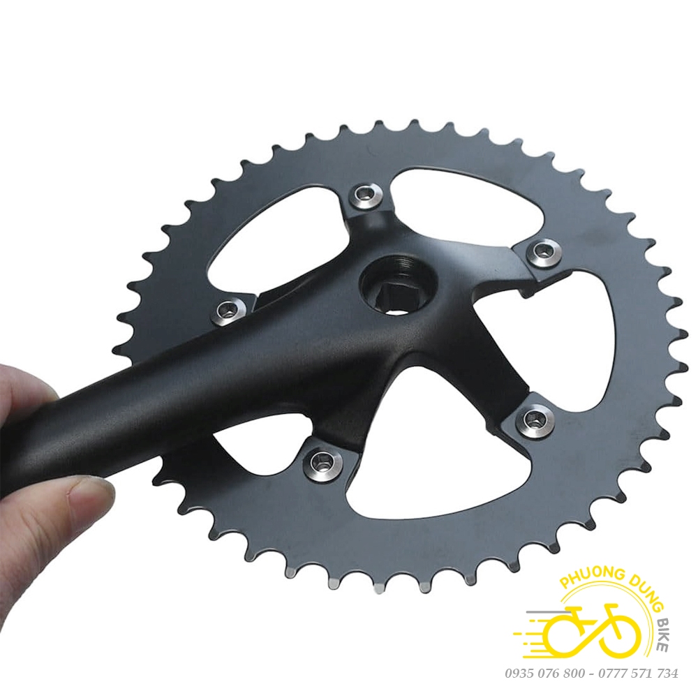 Đùi đĩa  xe đạp 1 tầng cơ bản 5 chấu Fixed Gear 44T