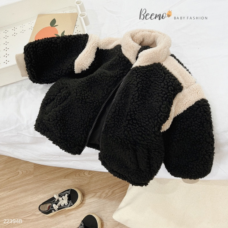 Áo khoác lông cá tính bé trai