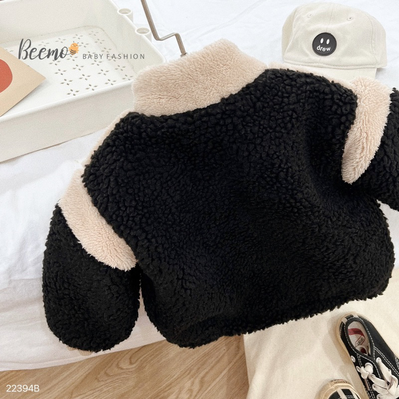 Áo khoác lông cá tính bé trai