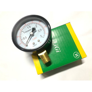 Đồng hồ đo áp suất áp lực hơi khí nén, đồng hồ đo áp lực thủy lực khí nén mặt 63 3kg